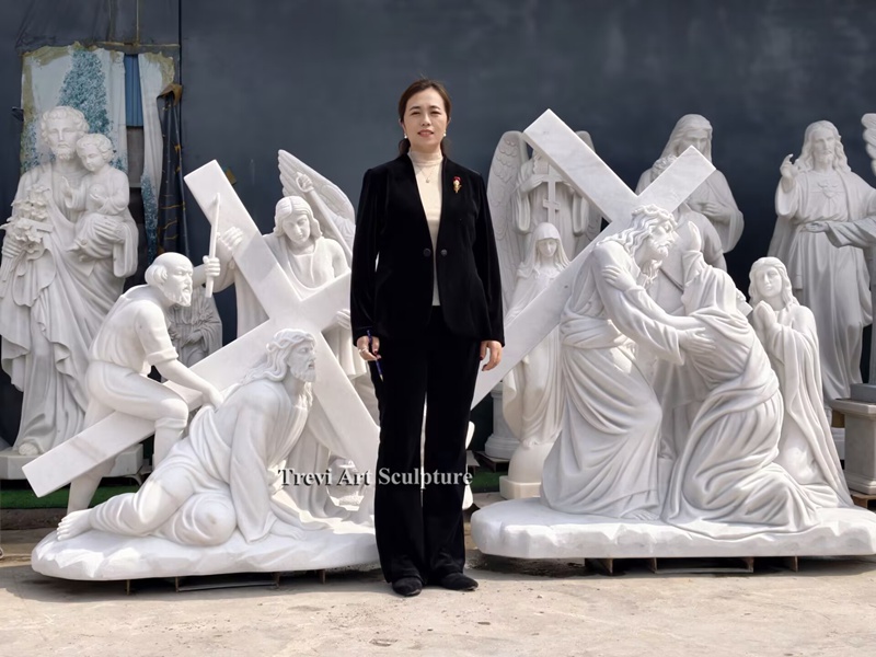 Stations of the Cross factory leader