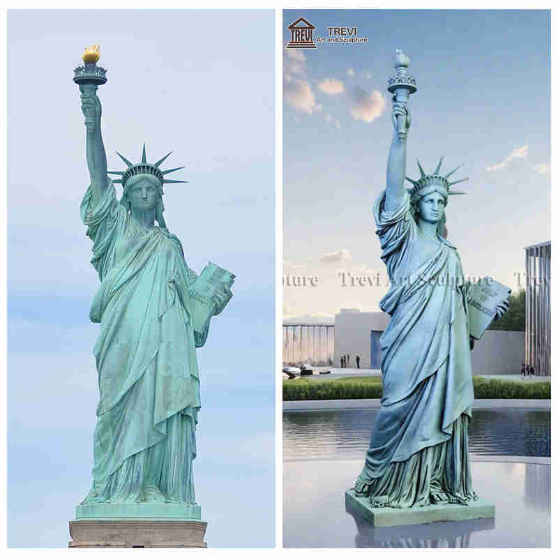Statue of Liberty vs trevi Statue of Liberty