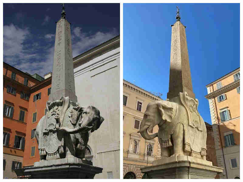 The Elephant and Obelisk