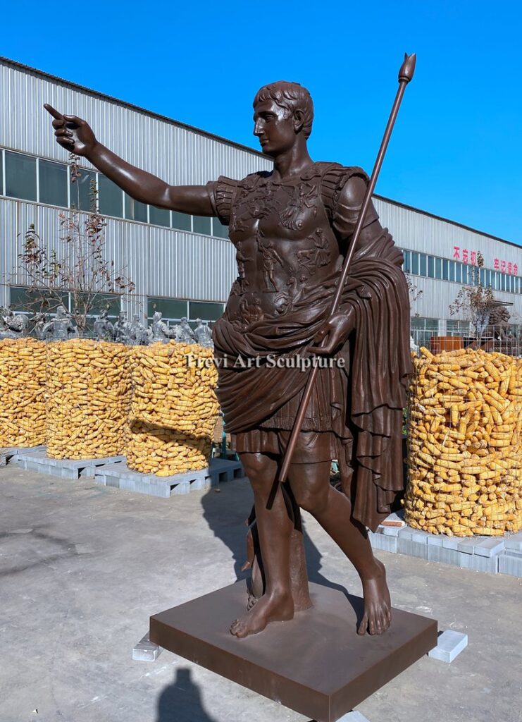 bronze Augustus of Prima Porta Statue