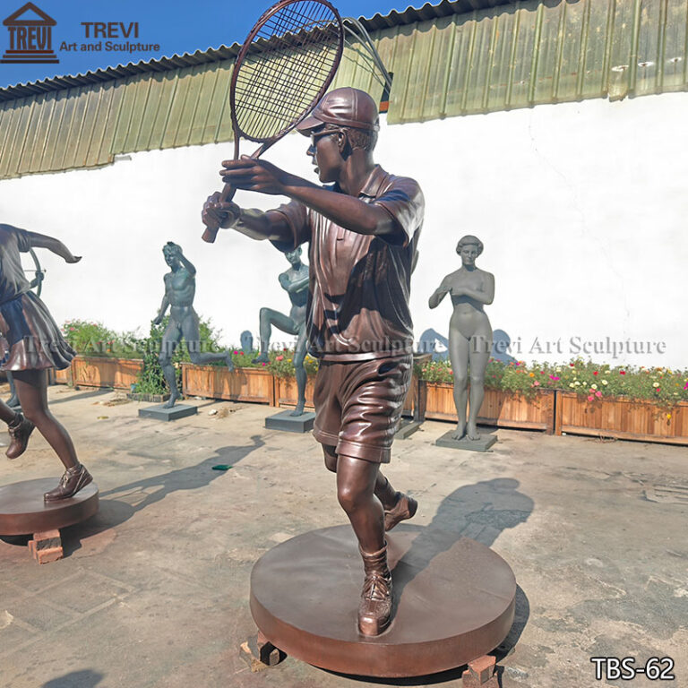 Custom Bronze Tennis Player Statue - Trevi Statue