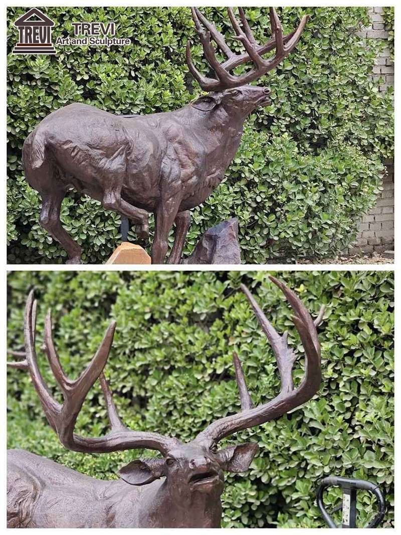 bronze whitetail statue YouFine