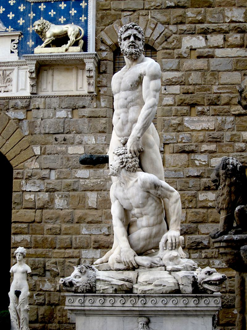Hercules and Cacus sculpture