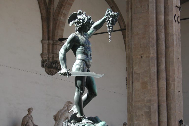 Perseus with the Head of Medusa sculpture