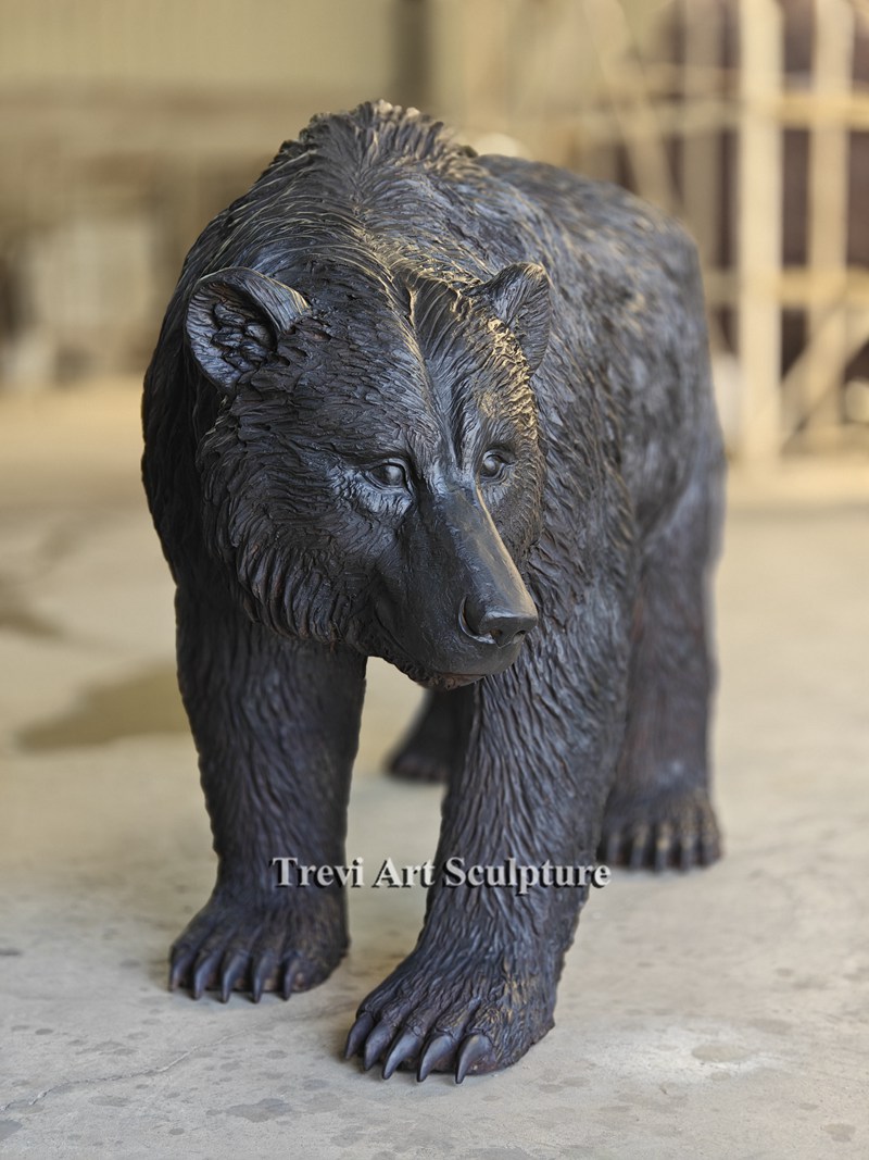 Walking Grizzly Bear bronze Statue feedback