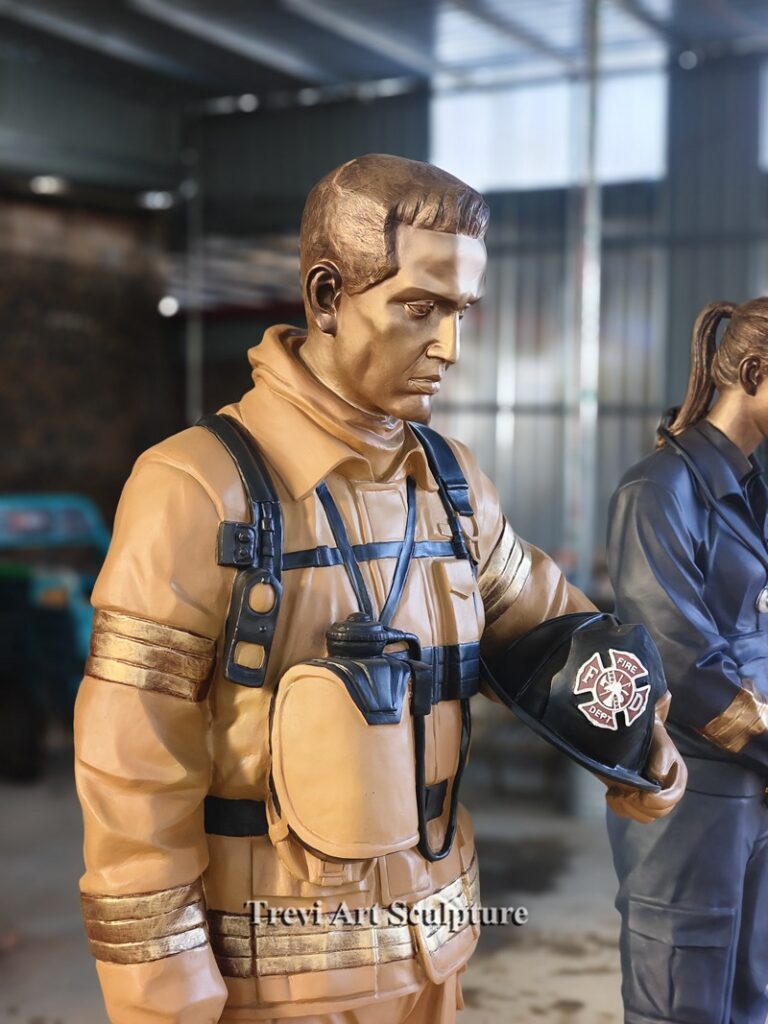 firefighter statue