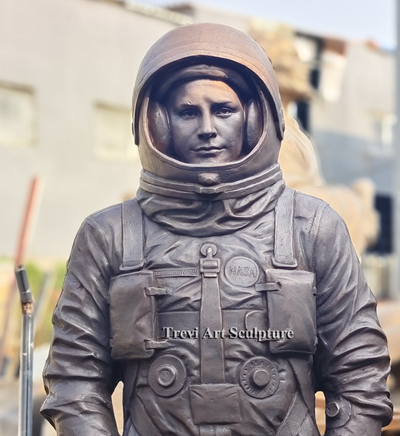 Bronze Astronaut sculpture