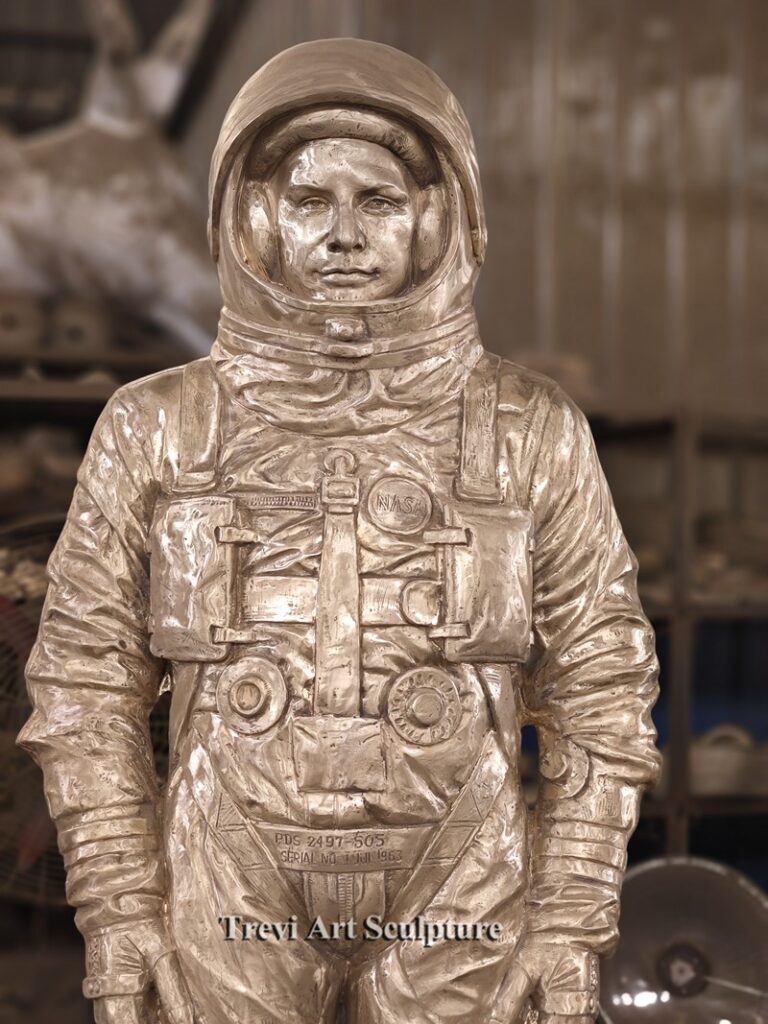 Bronze Astronaut statue details