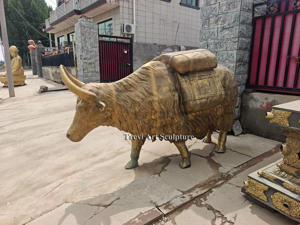 Bronze Yak Sculpture