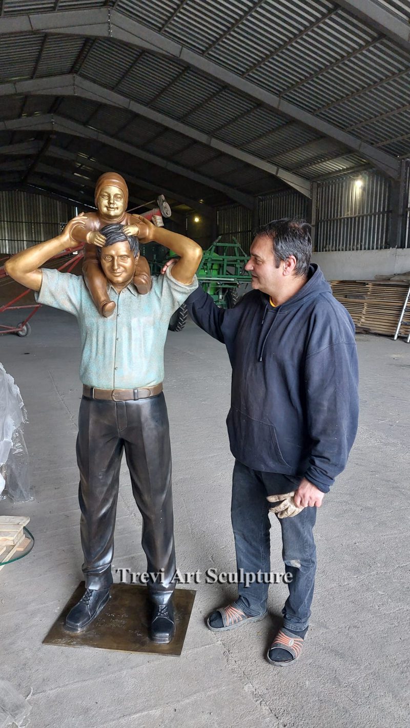 Customer Feedback on Custom Father-and-Son Sculptures