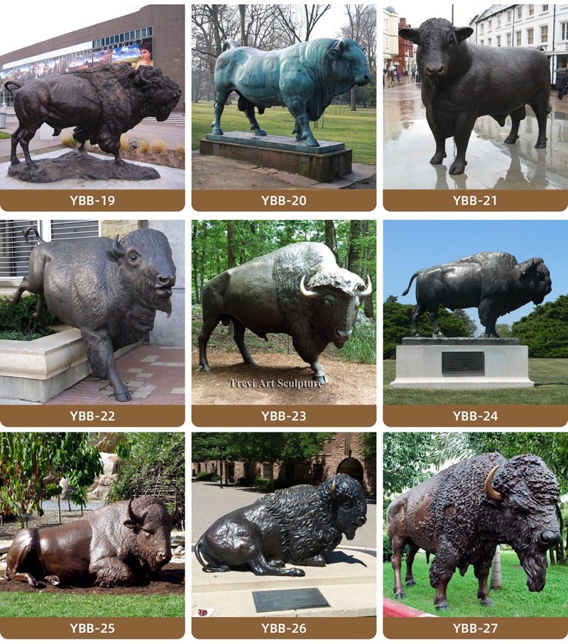 more bronze bull statue