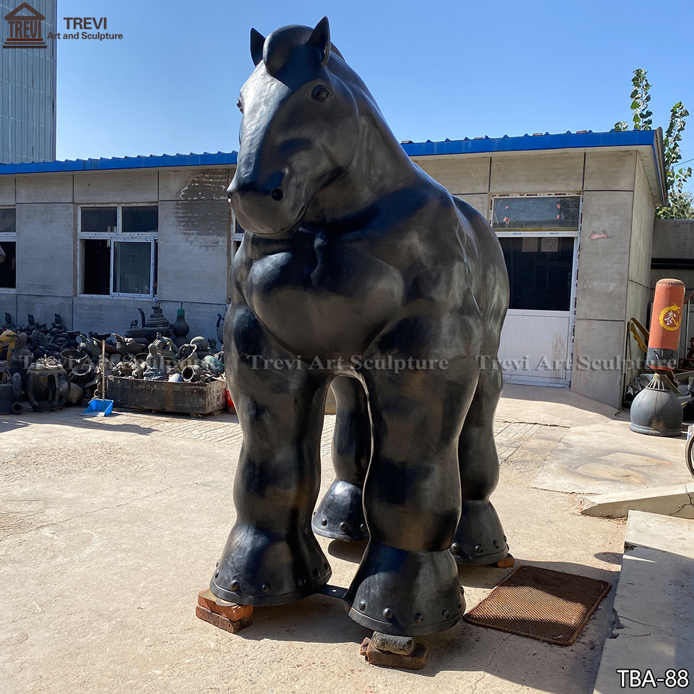 Botero Fat Horse Sculpture Replica