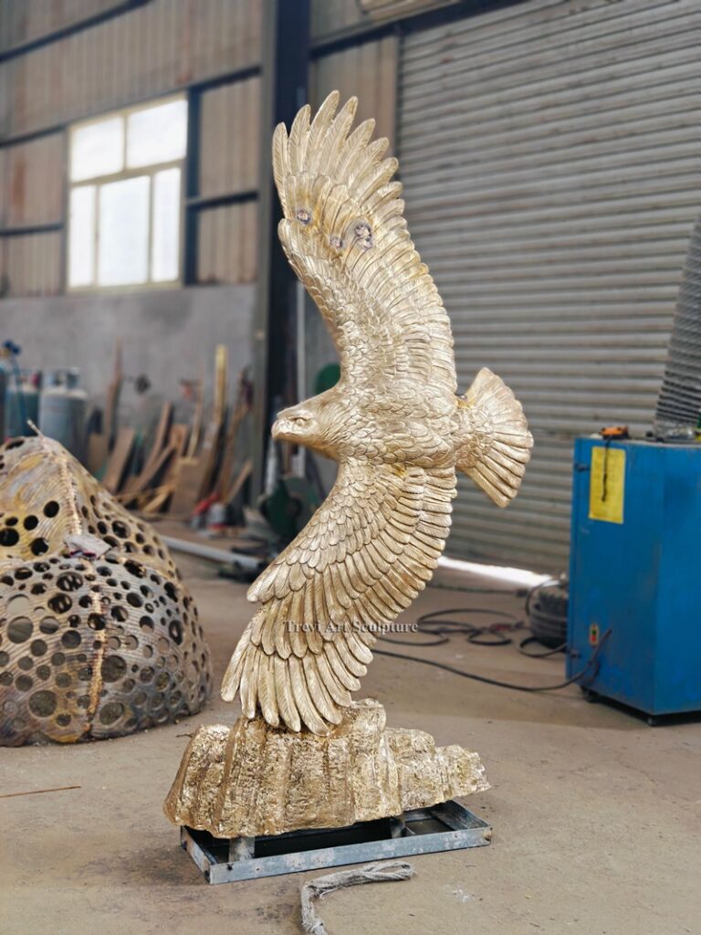 Bronze Eagle Statue before patina