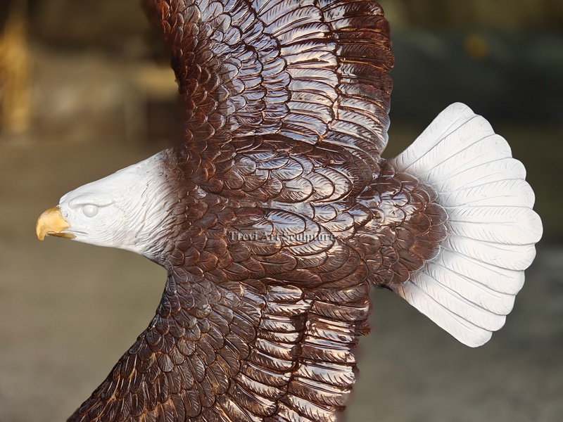 Bronze Eagle Statue details