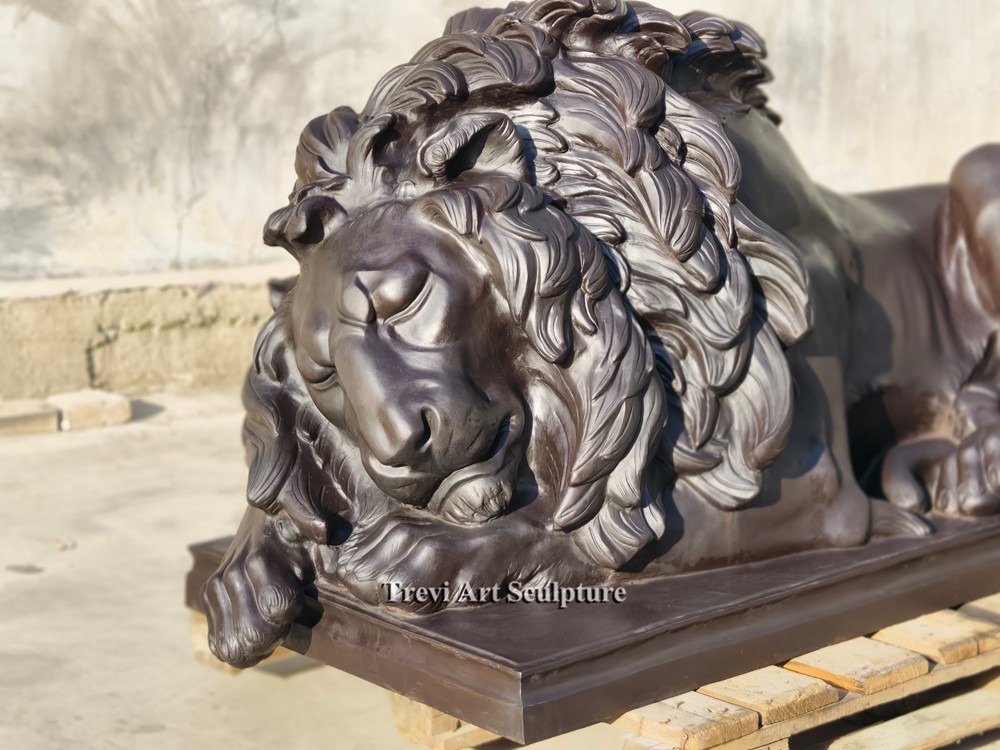 Bronze Sleeping Lion