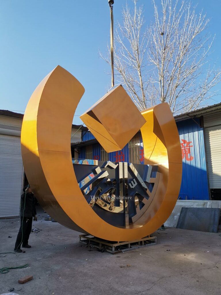 Large Stainless Steel Crescent finished