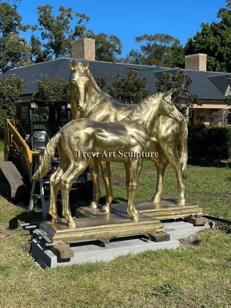 Mare with Foal Bronze Statue feedback
