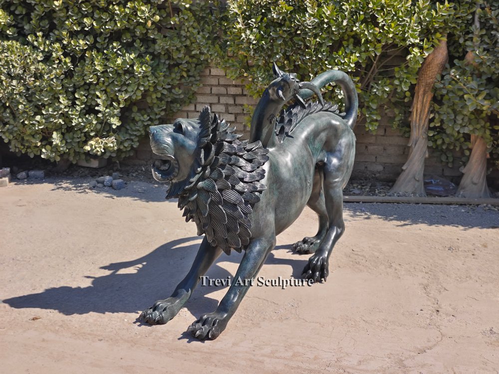 The Chimera of Arezzo Bronze art Sculpture