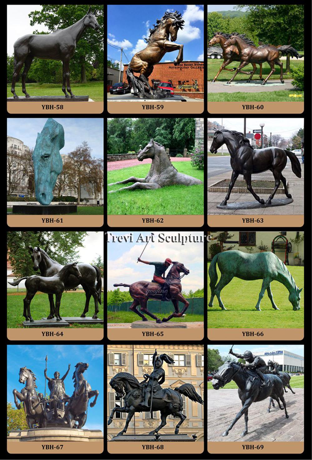 more bronze horse statue designs