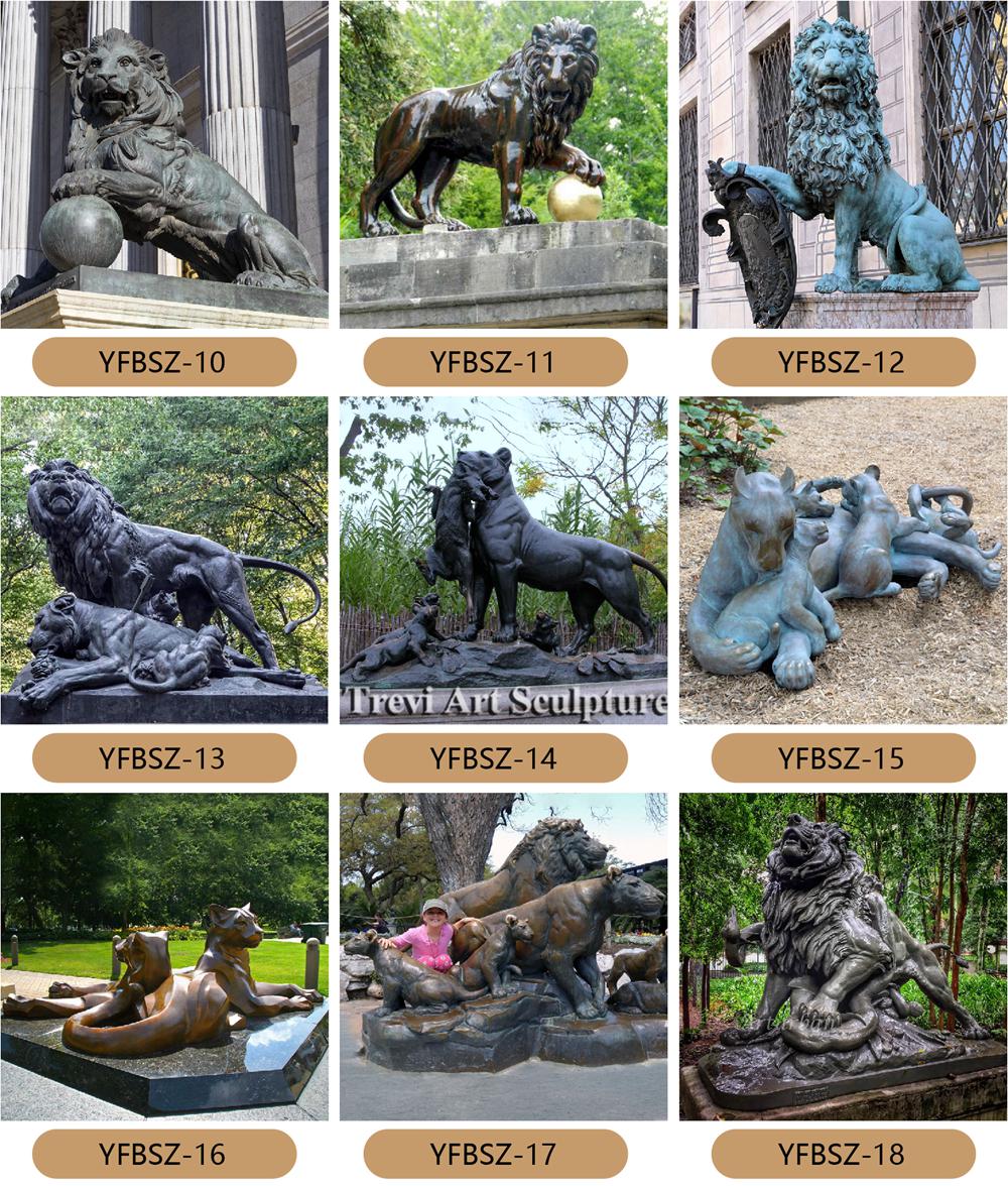 more bronze lion statues design