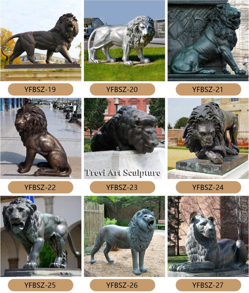 more bronze lions