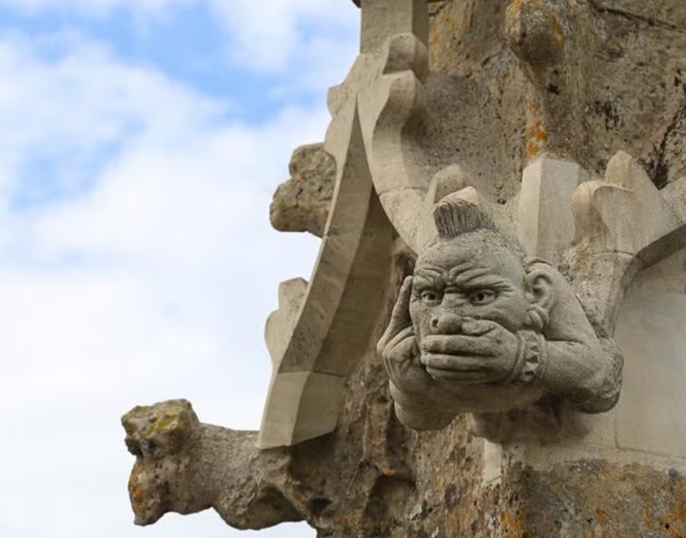 A punk grotesque at Cirencester Parish Church, England