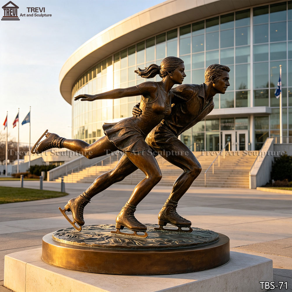 Bronze Ice Skating Sculpture Manufacturer