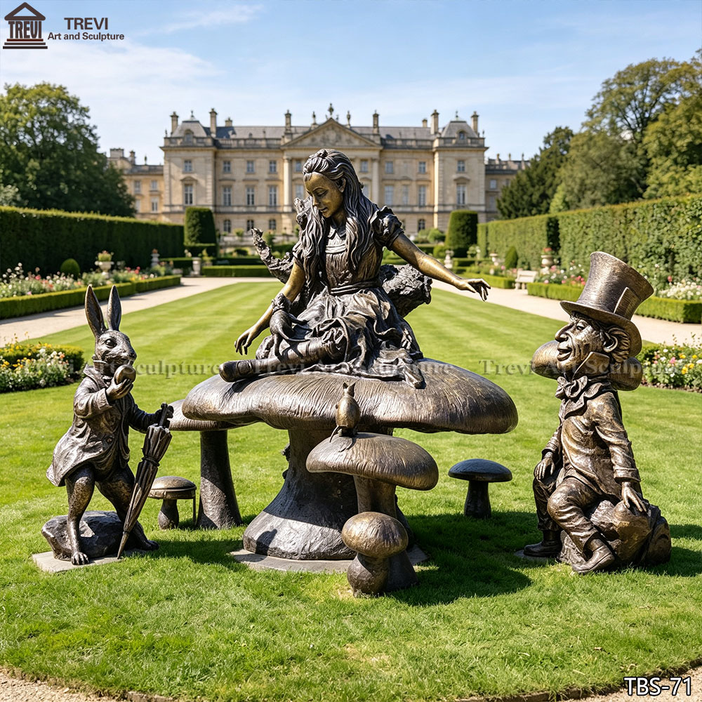 Bronze Statue of Alice in Wonderland