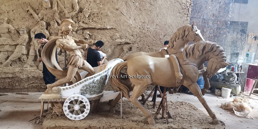 Chariot Sculpture clay model