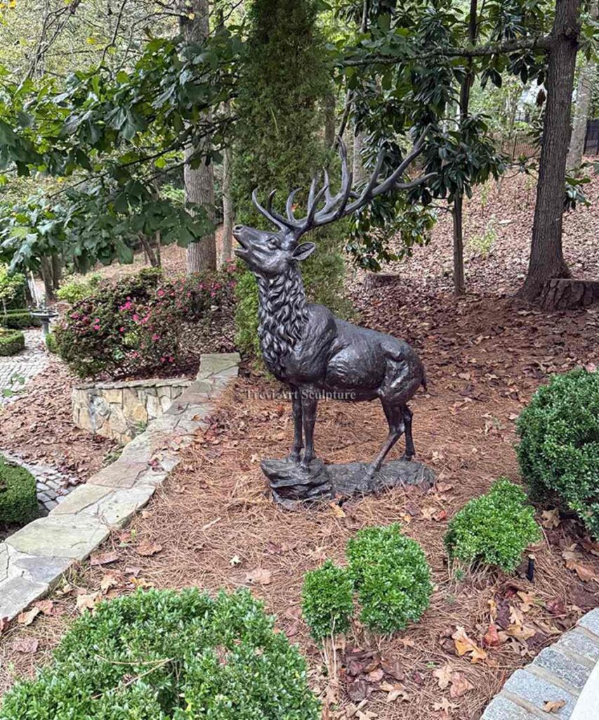 Feedback from a US client regarding the bronze deer sculpture