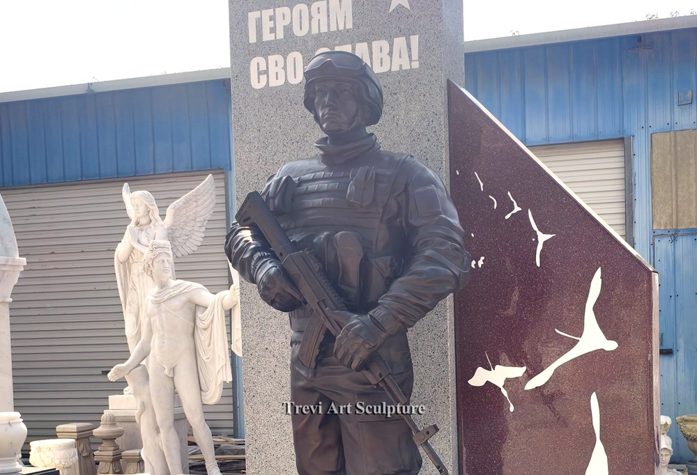 Life Size Bronze Soldier