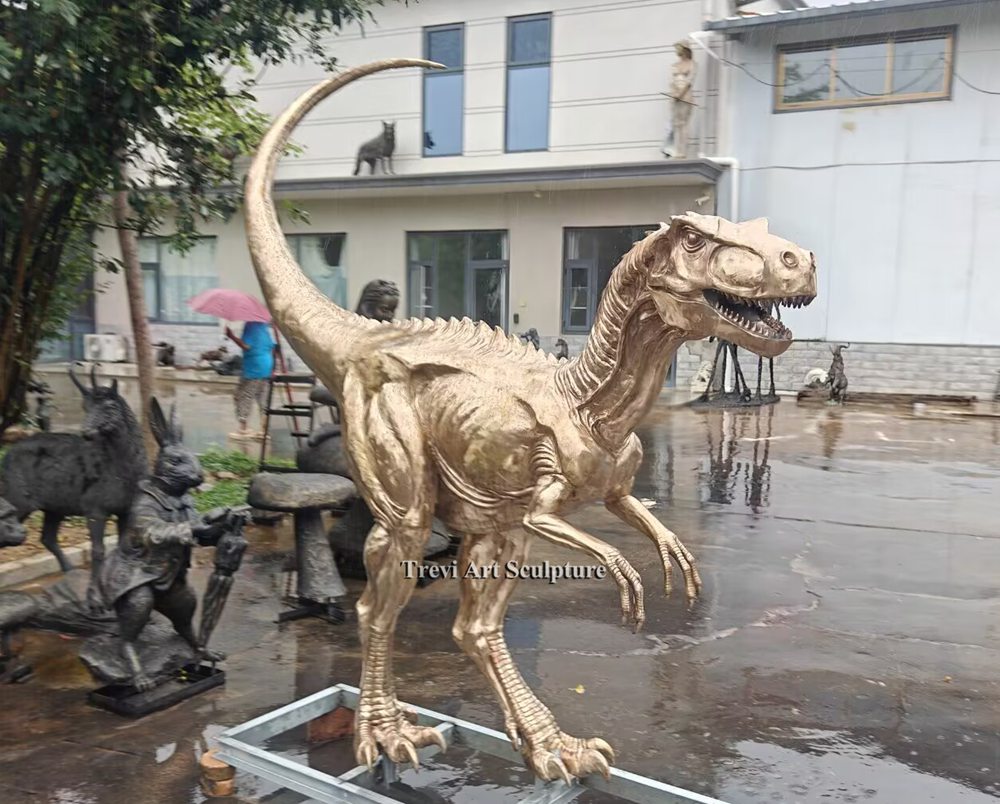 Bronze Dinosaur Statue for Outdoor Garden