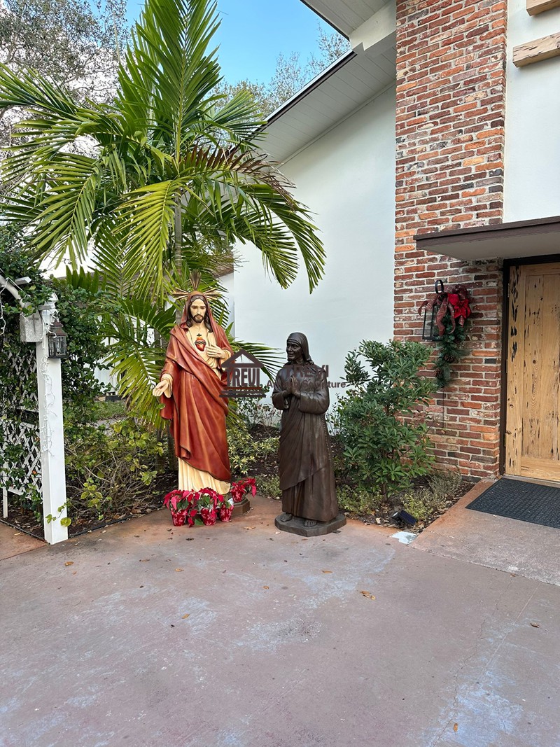 bronze nun statue feedback from the US