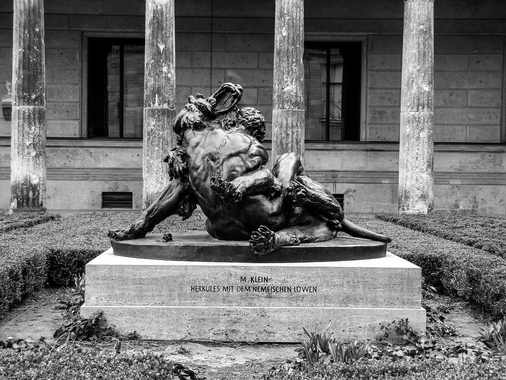 Hercules and the Nemean Lion in Berlin, Germany