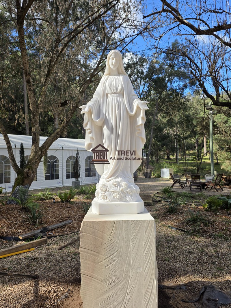 Our Lady of Grace marble statue feedback from Italy