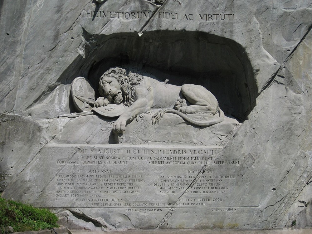 The Lion Monument, Lucerne, Switzerland